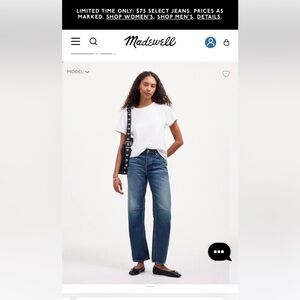 Madewell Darted Barrel Jean